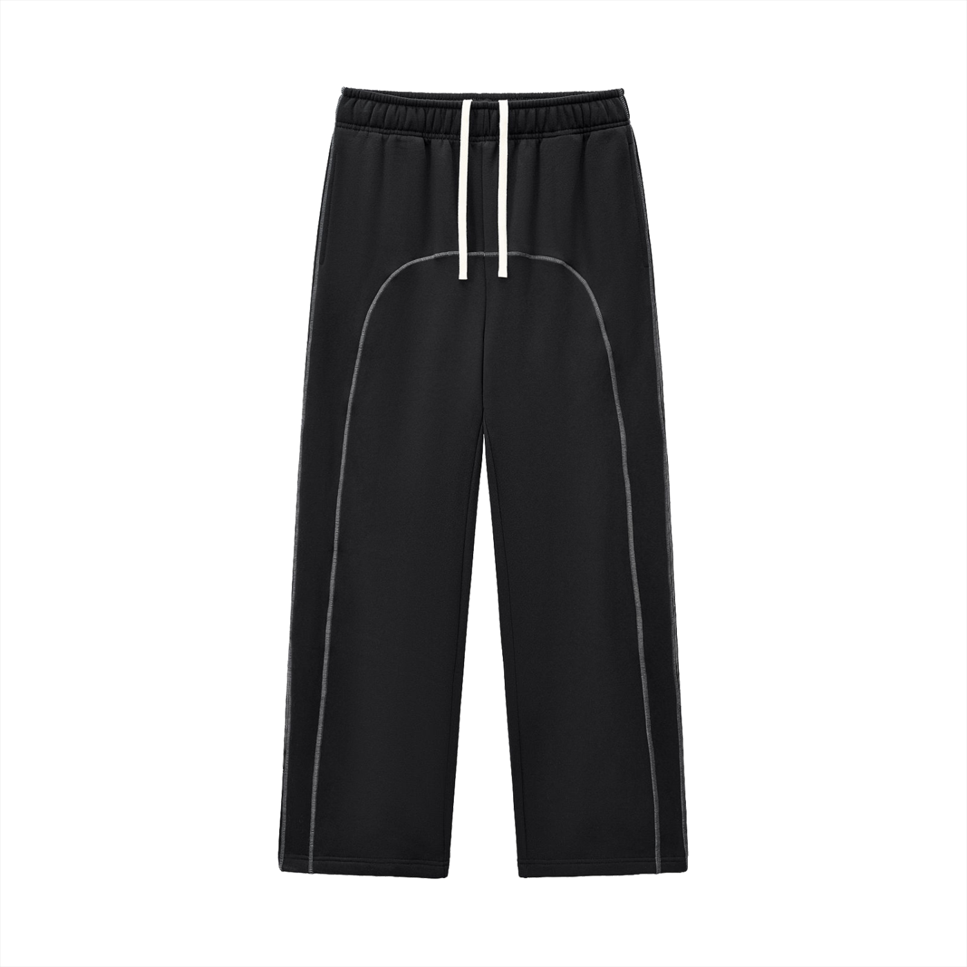 NewInVision-Stitched Fleece Sweatpants