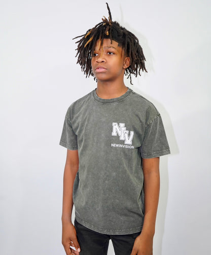 "NewInVision" Kids Vintage Washed T-Shirt